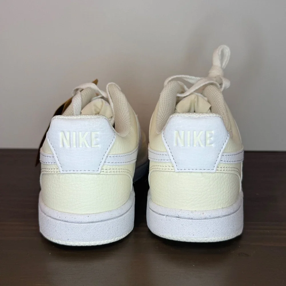 Nike Court Vision Low NN Next Nature Pale Ivory White Sneakers Womens 6.5 NEW
